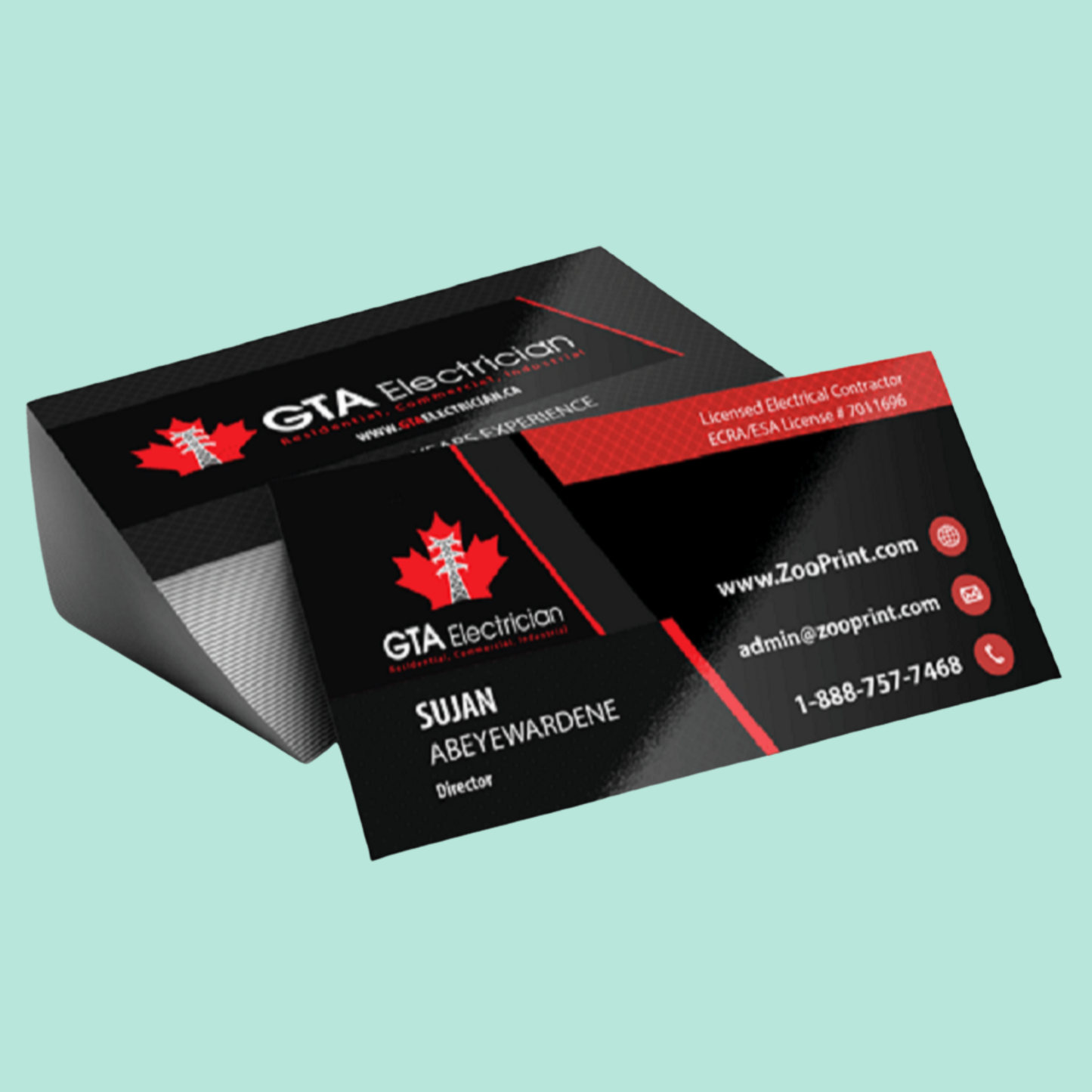 Glossy Visiting Cards