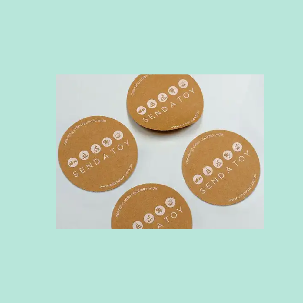Circle Kraft Paper Labels