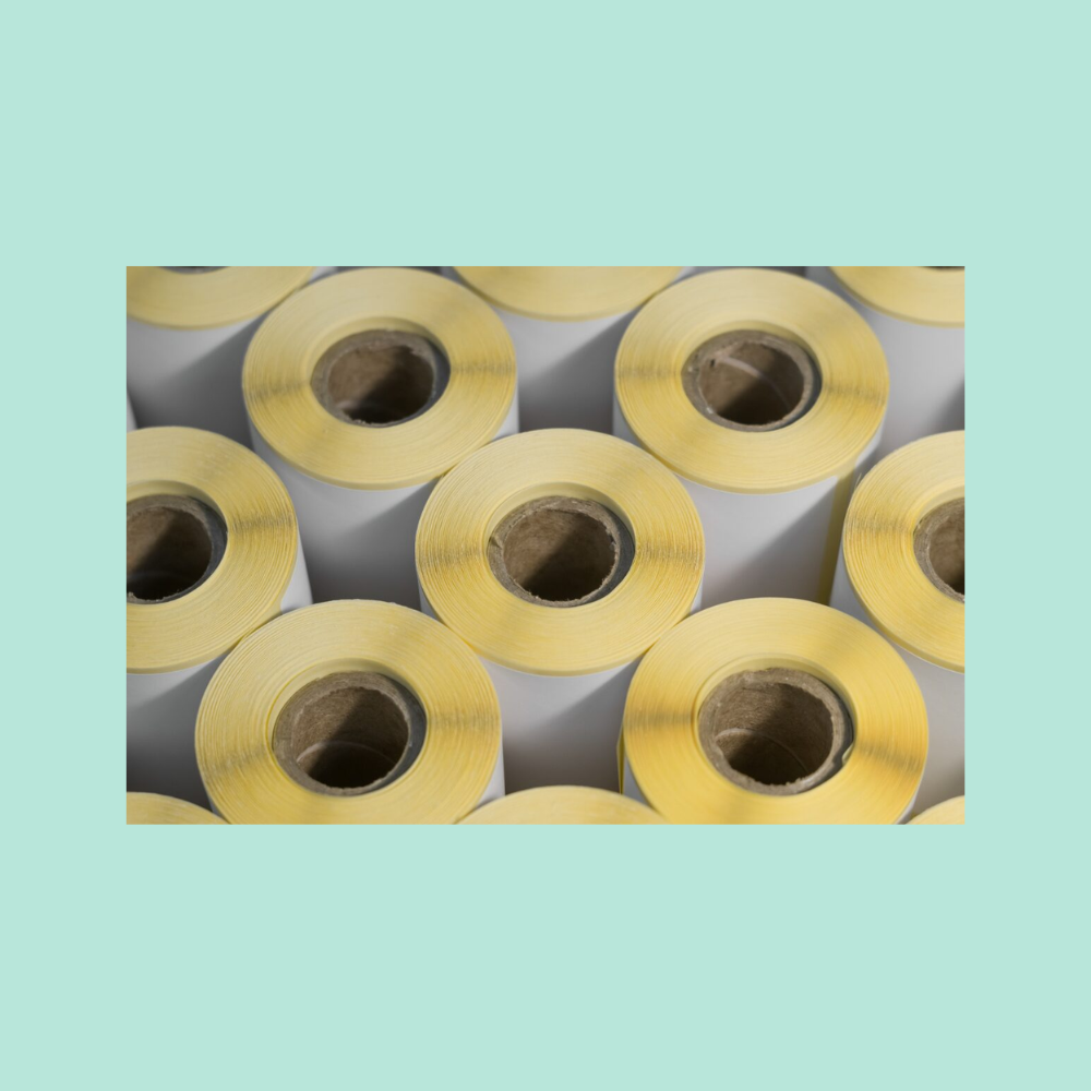Circle Metallic Gold Paper Labels