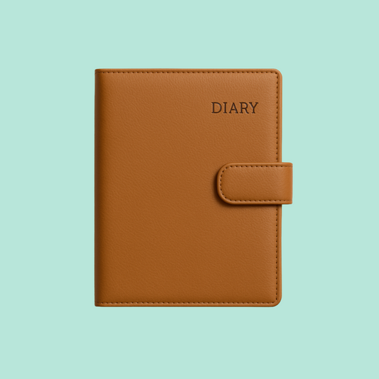 Camel Tan Leatherette Diaries
