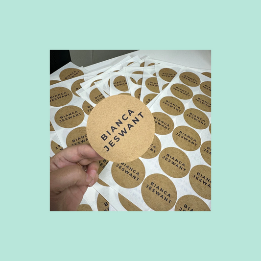 Circle Kraft Paper Labels