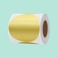 Circle Metallic Gold Paper Labels