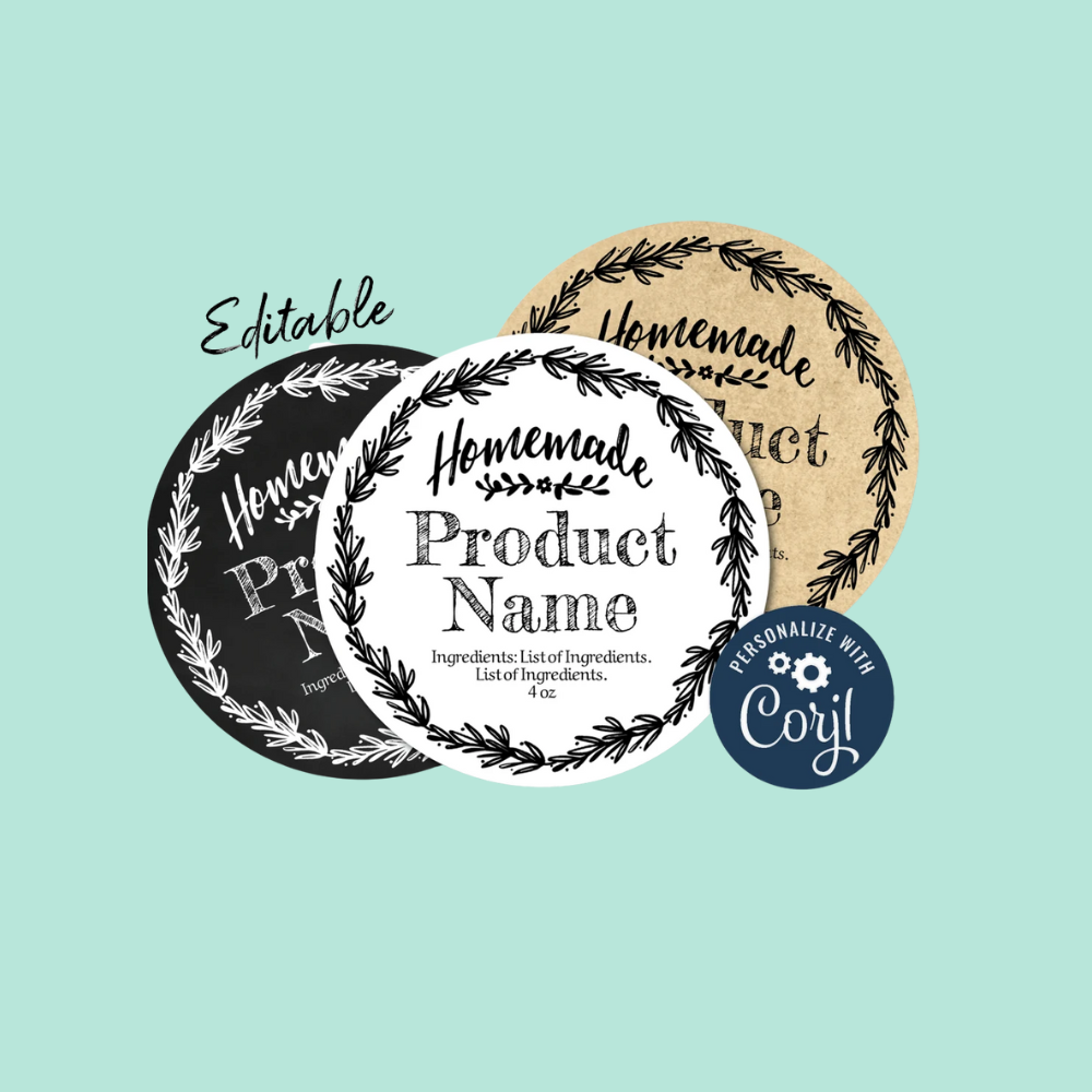 Circle Packaging Labels