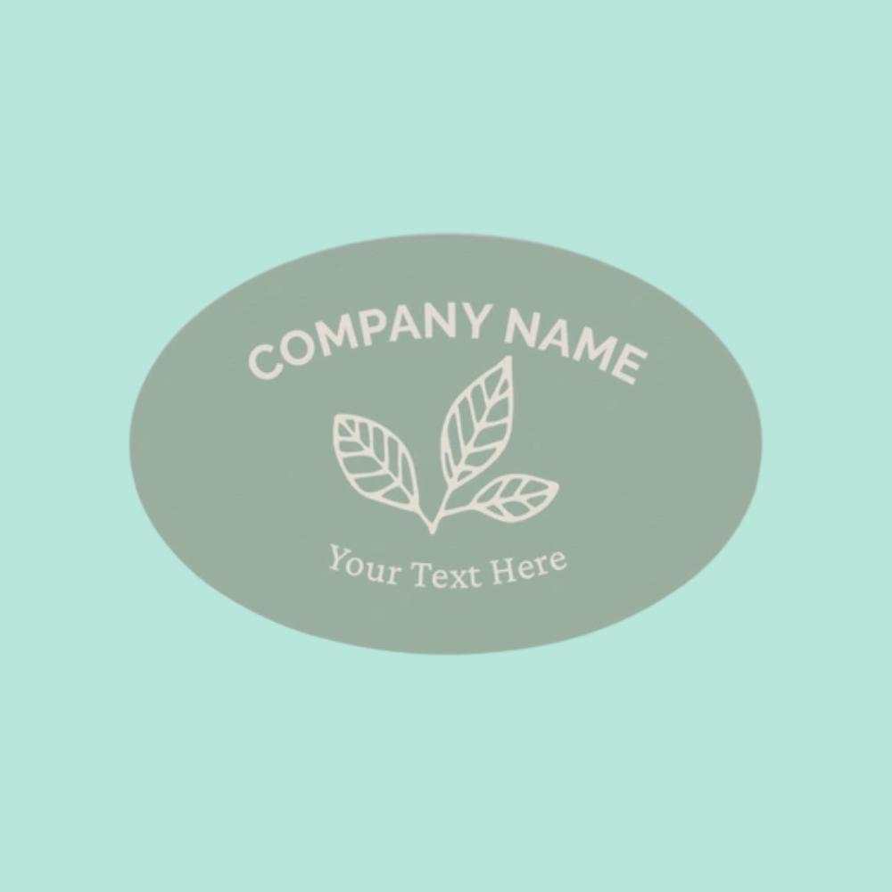 Oval Packaging Labels