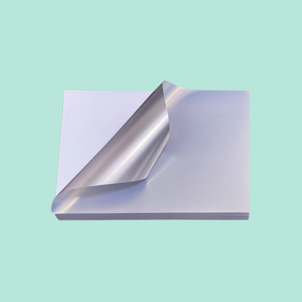 Square Metallic Silver Paper Labels